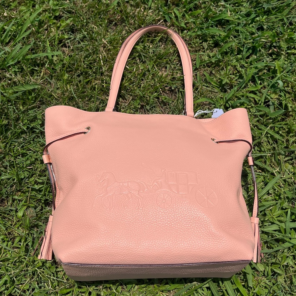 Coach Leather Andy Tote | Pink | Brand New